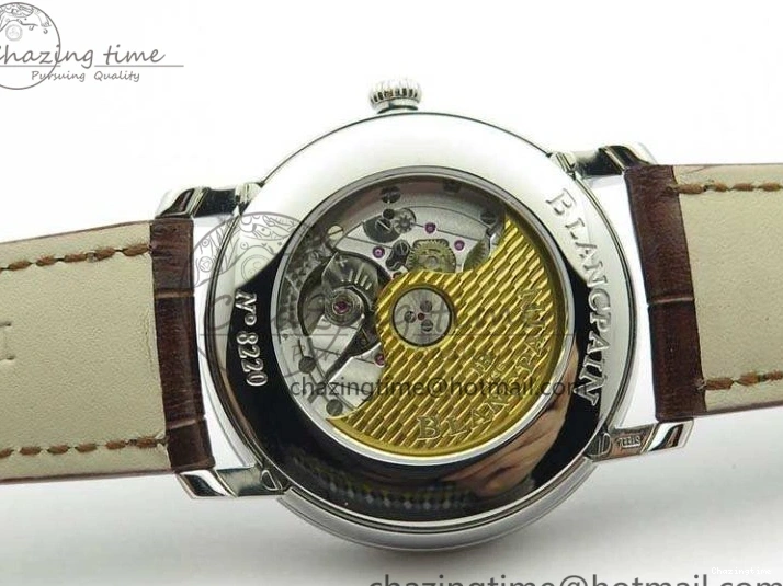 0519 FreshLook Villeret 6654 SS Complicated Function OMF 1:1 Best Edition White Dial On Brown Leather Strap A 8119